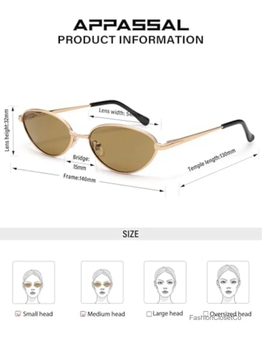 Retro Oval Cat Eye Sunglasses UV400 Protection Metal Frame Unisex